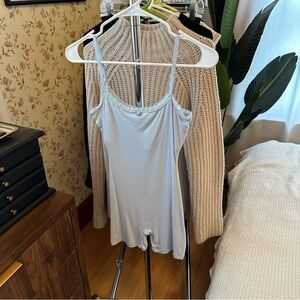 Skims baby blue romper sz S